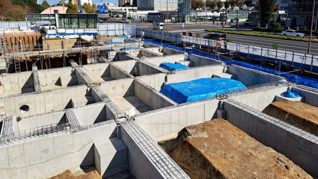 基礎工事の施工風景